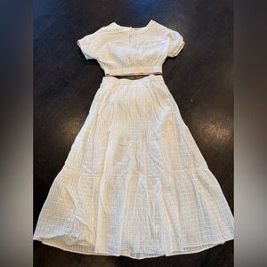 Faherty Cream Skirt Set